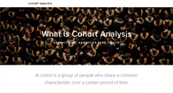 Desktop Screenshot of cohortanalysis.com